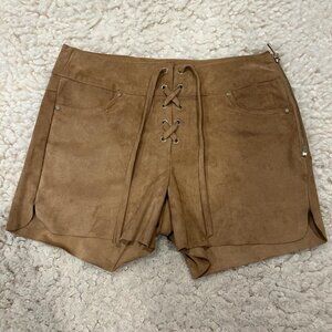Women's Tan and Brown Shorts